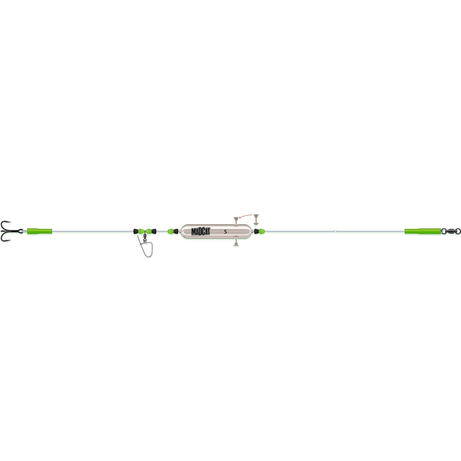 MADCAT Adjustable River Rigs Nose Clip Treble