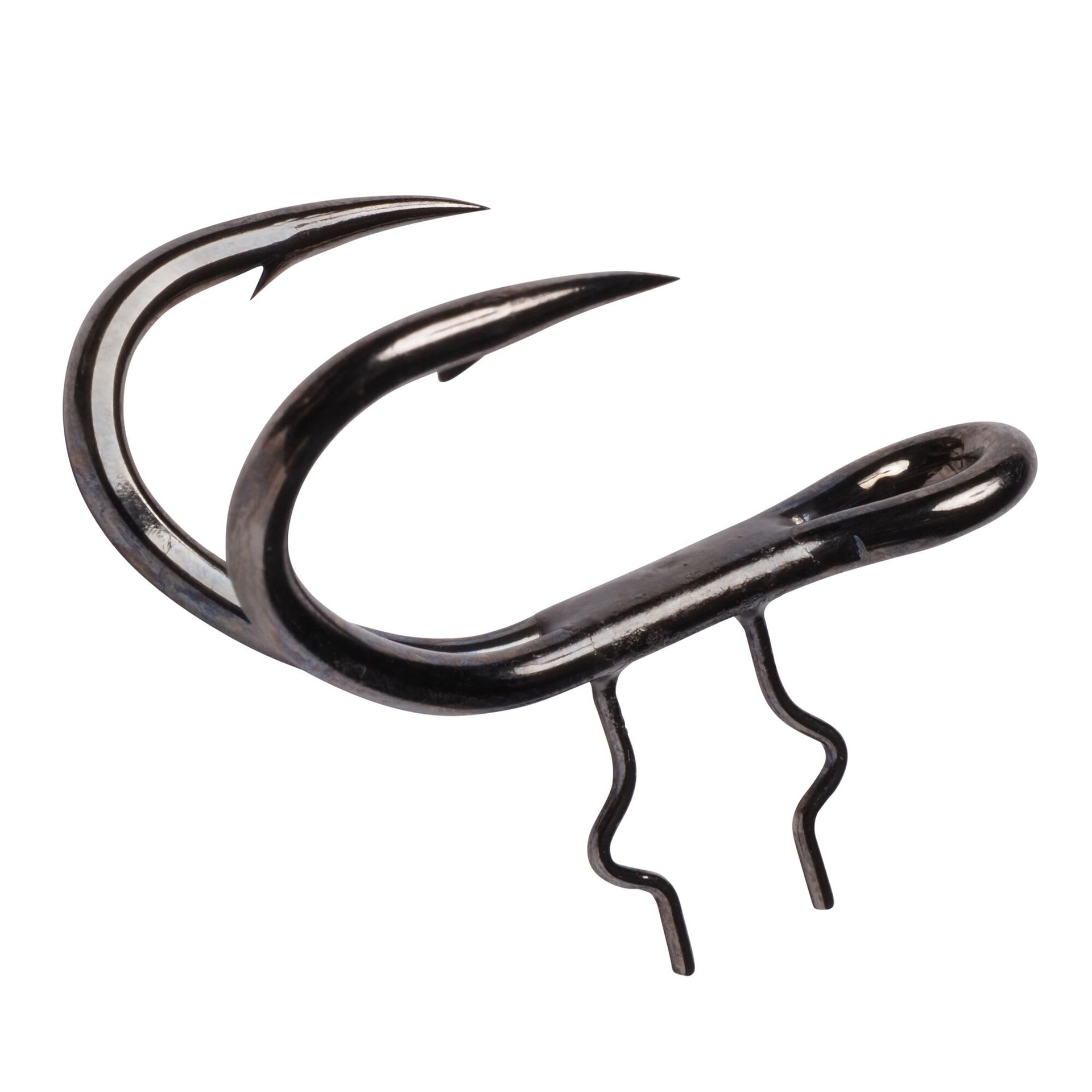 MADCAT Black Nickel 4X Double Shad Hooks