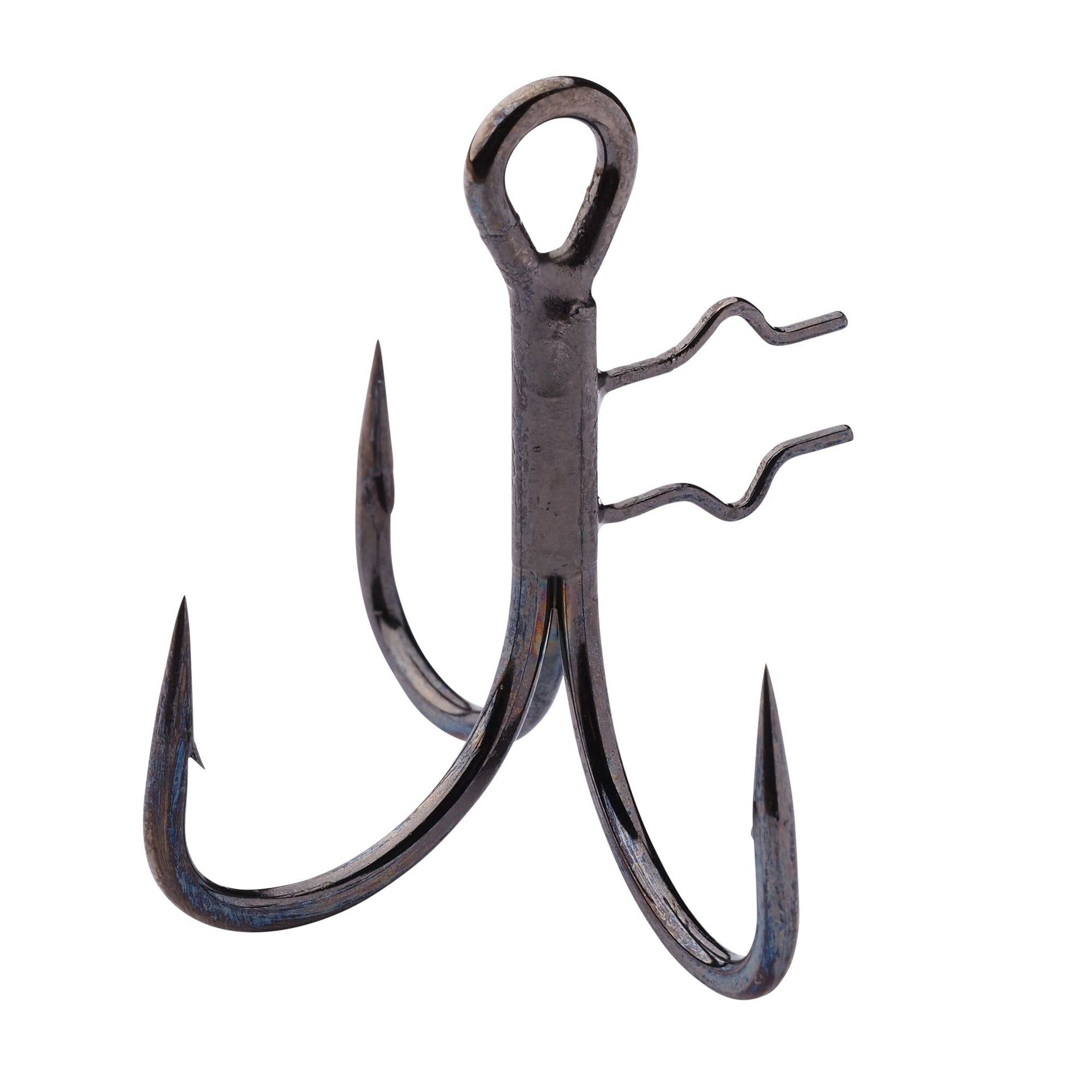 MADCAT Black Nickel 4X Treble Shad  Hooks